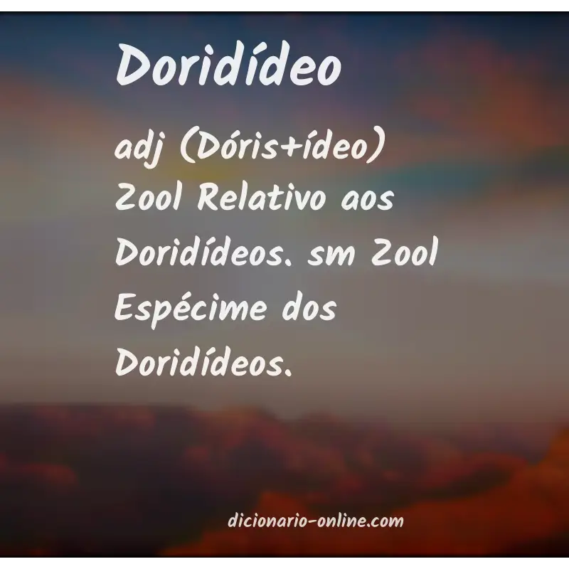 Significado de doridídeo