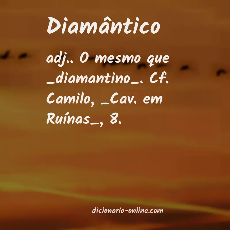 Significado de diamântico