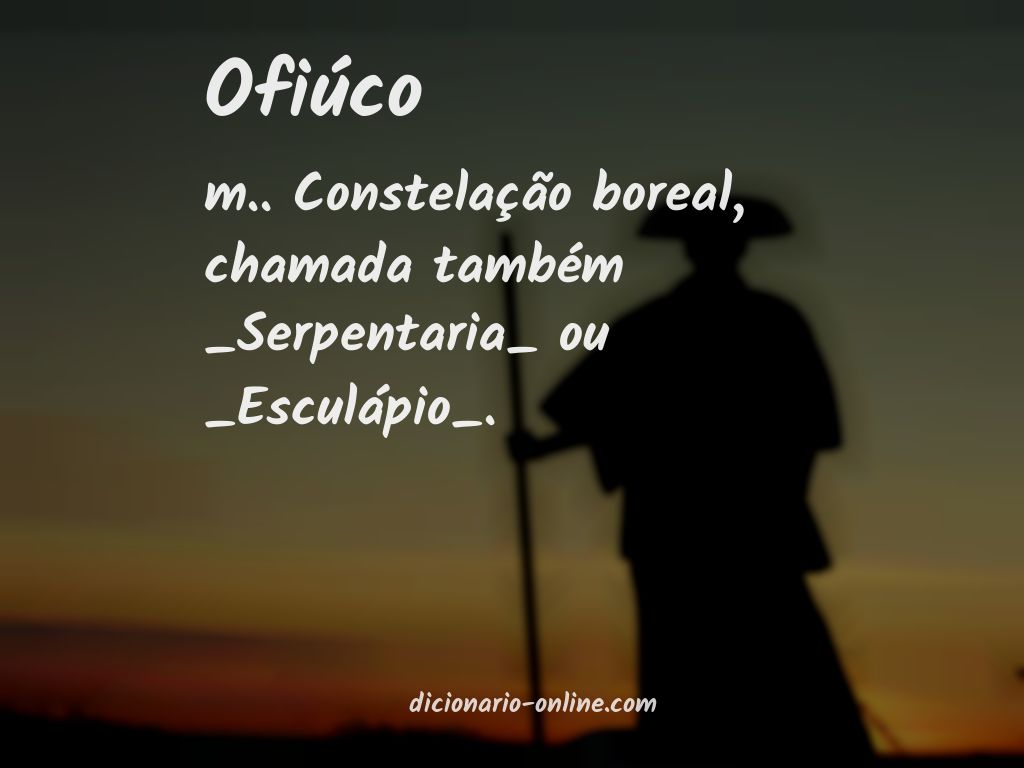 Significado de ofiúco