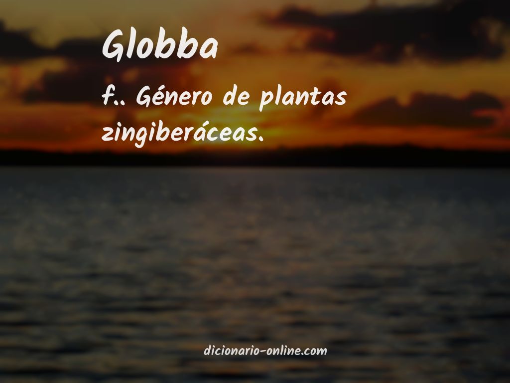 Significado de globba