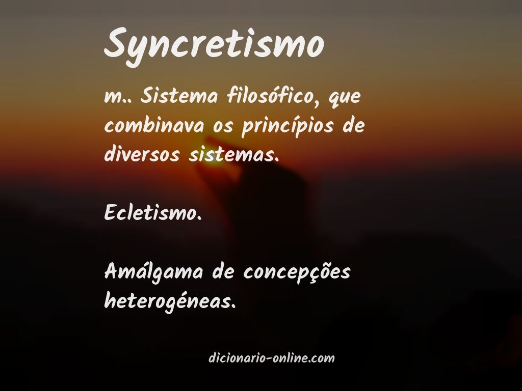 Significado de syncretismo