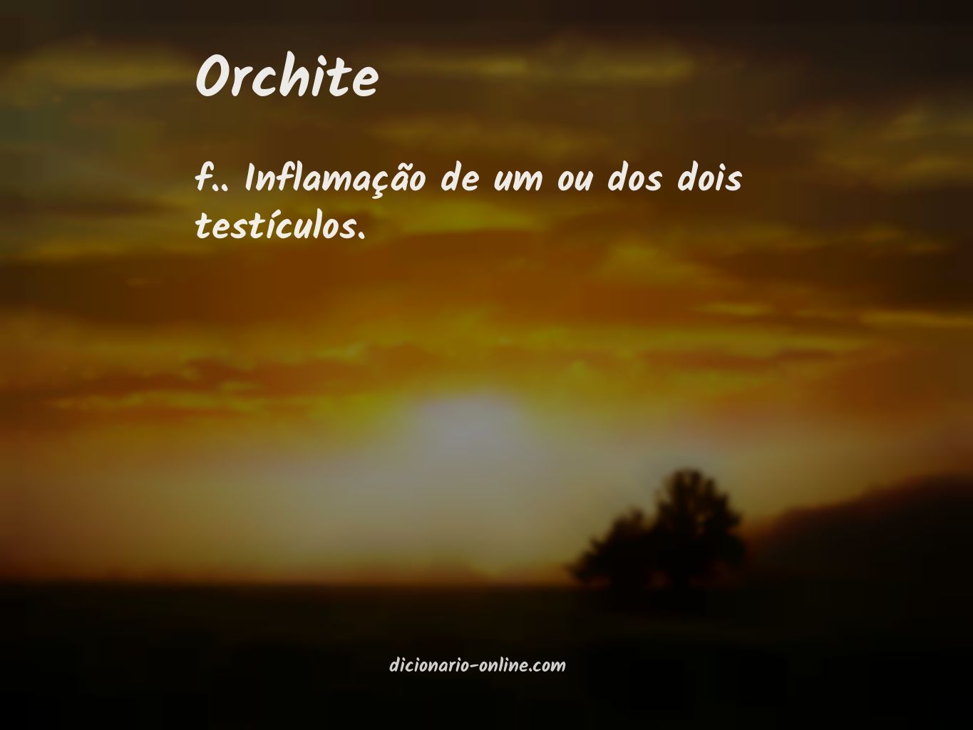 Significado de orchite