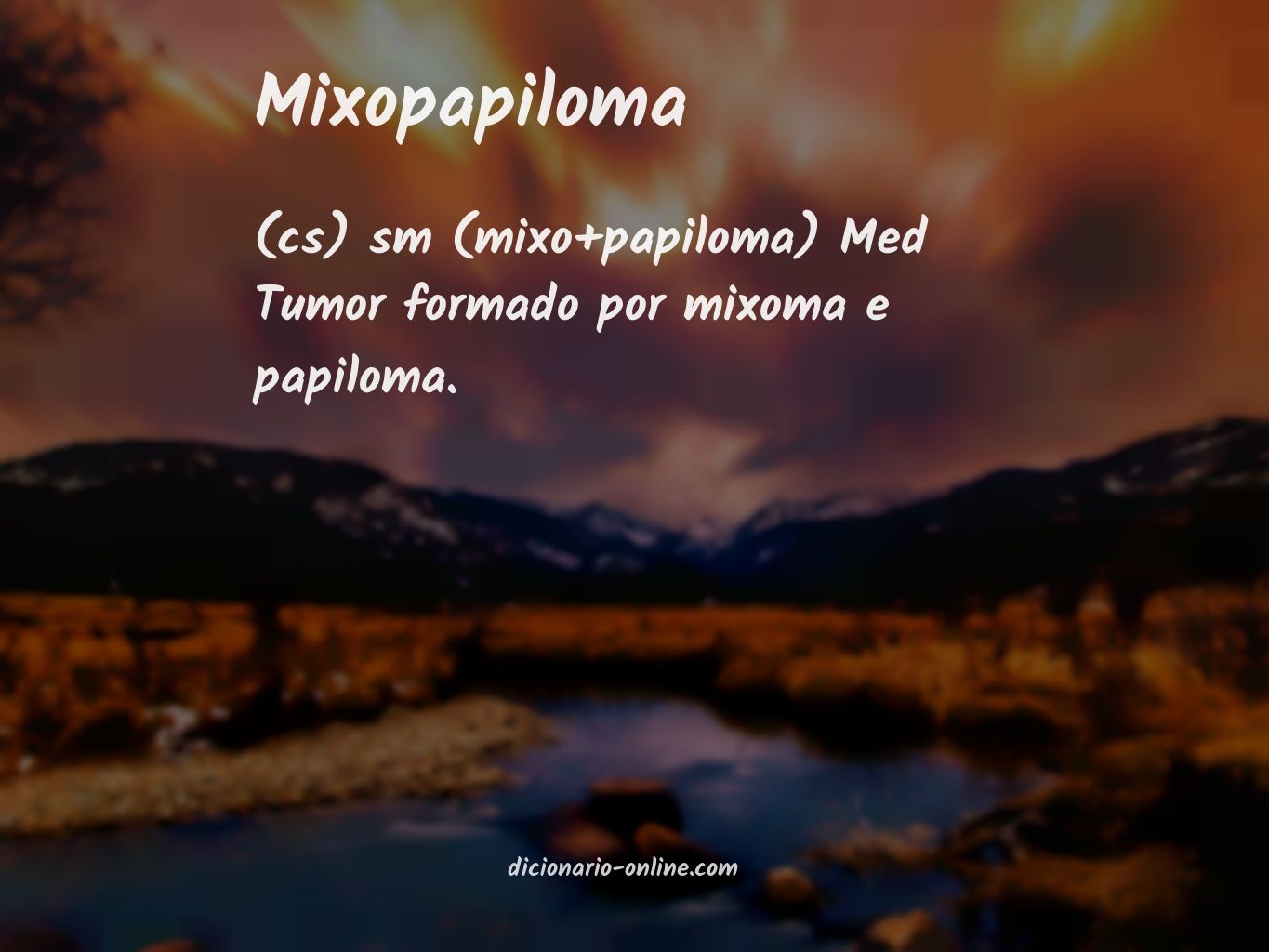 Significado de mixopapiloma