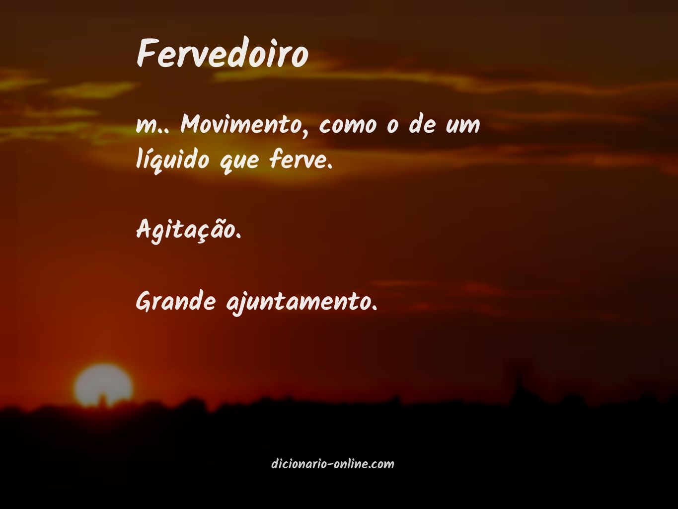 Significado de fervedoiro