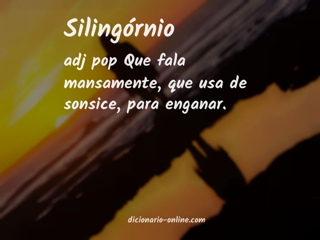 Significado de silingórnio