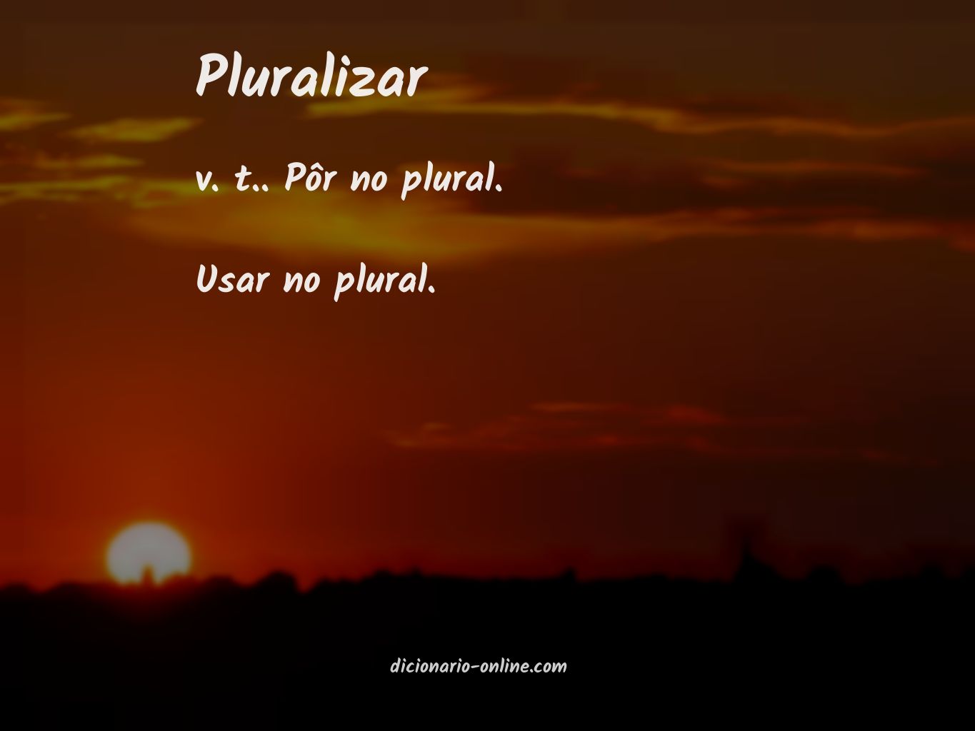 Significado de pluralizar