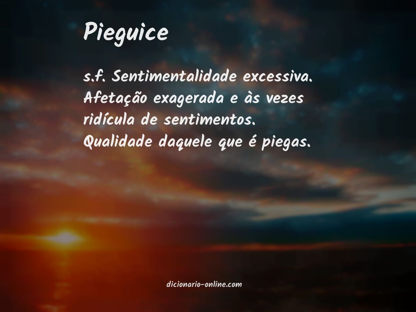 Significado de pieguice