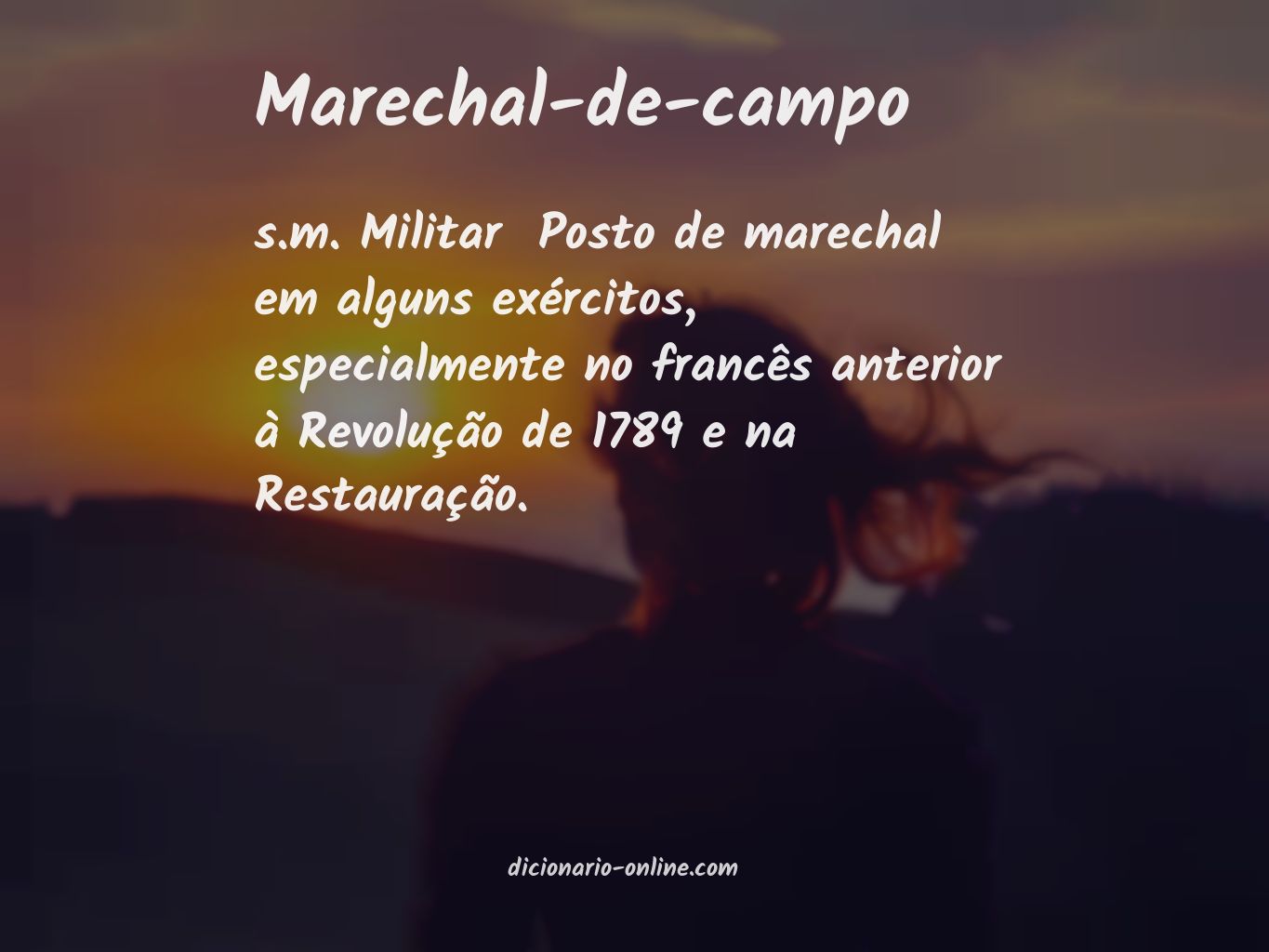 Significado de marechal-de-campo