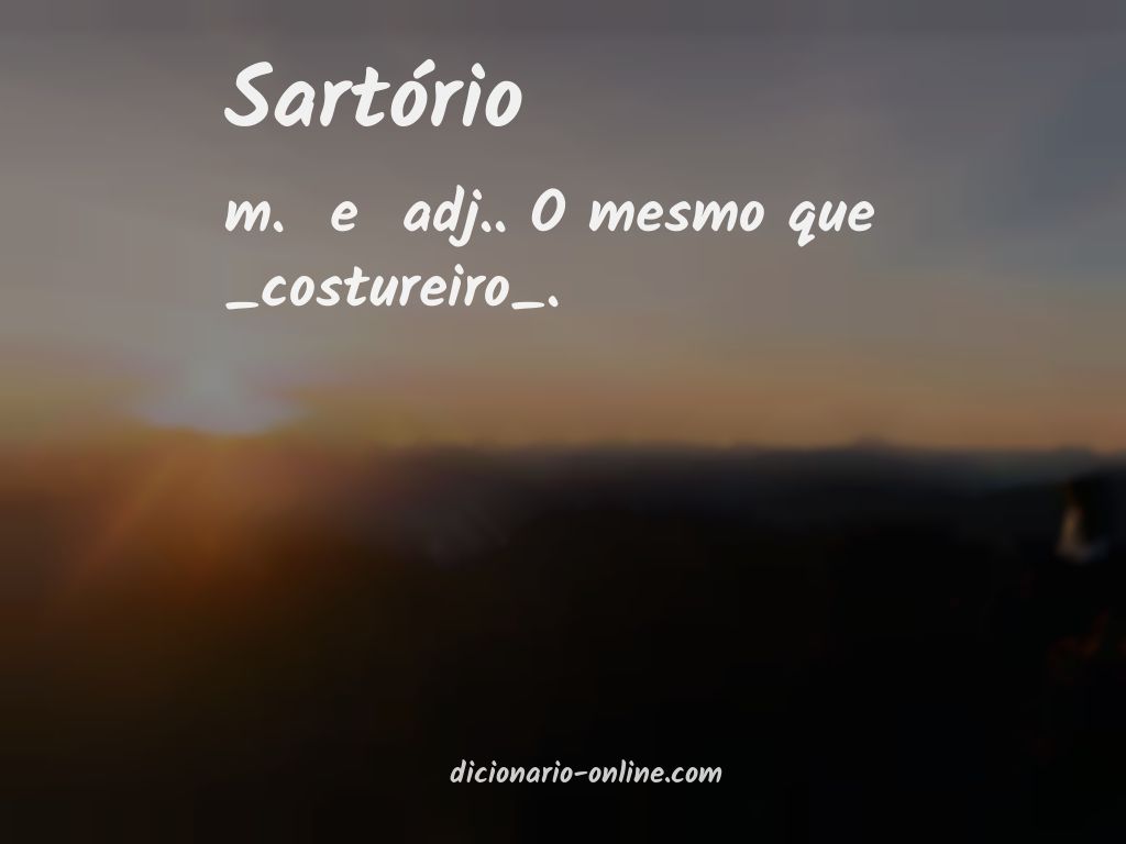 Significado de sartório