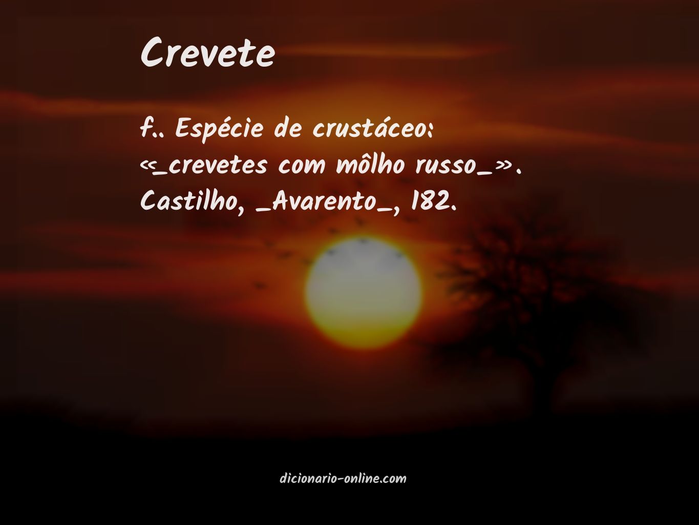 Significado de crevete