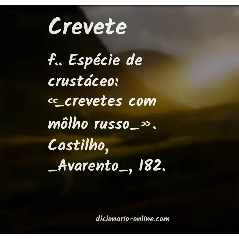 Significado de crevete
