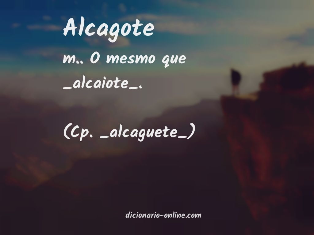 Significado de alcagote