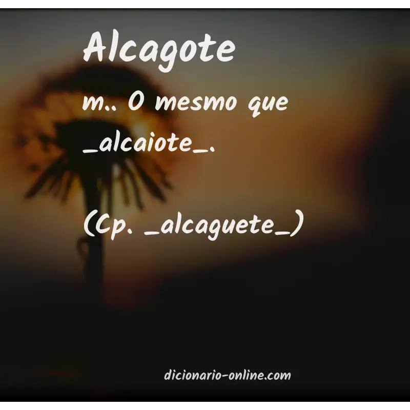 Significado de alcagote