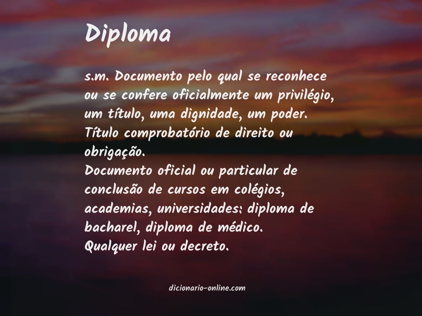 Significado de diploma