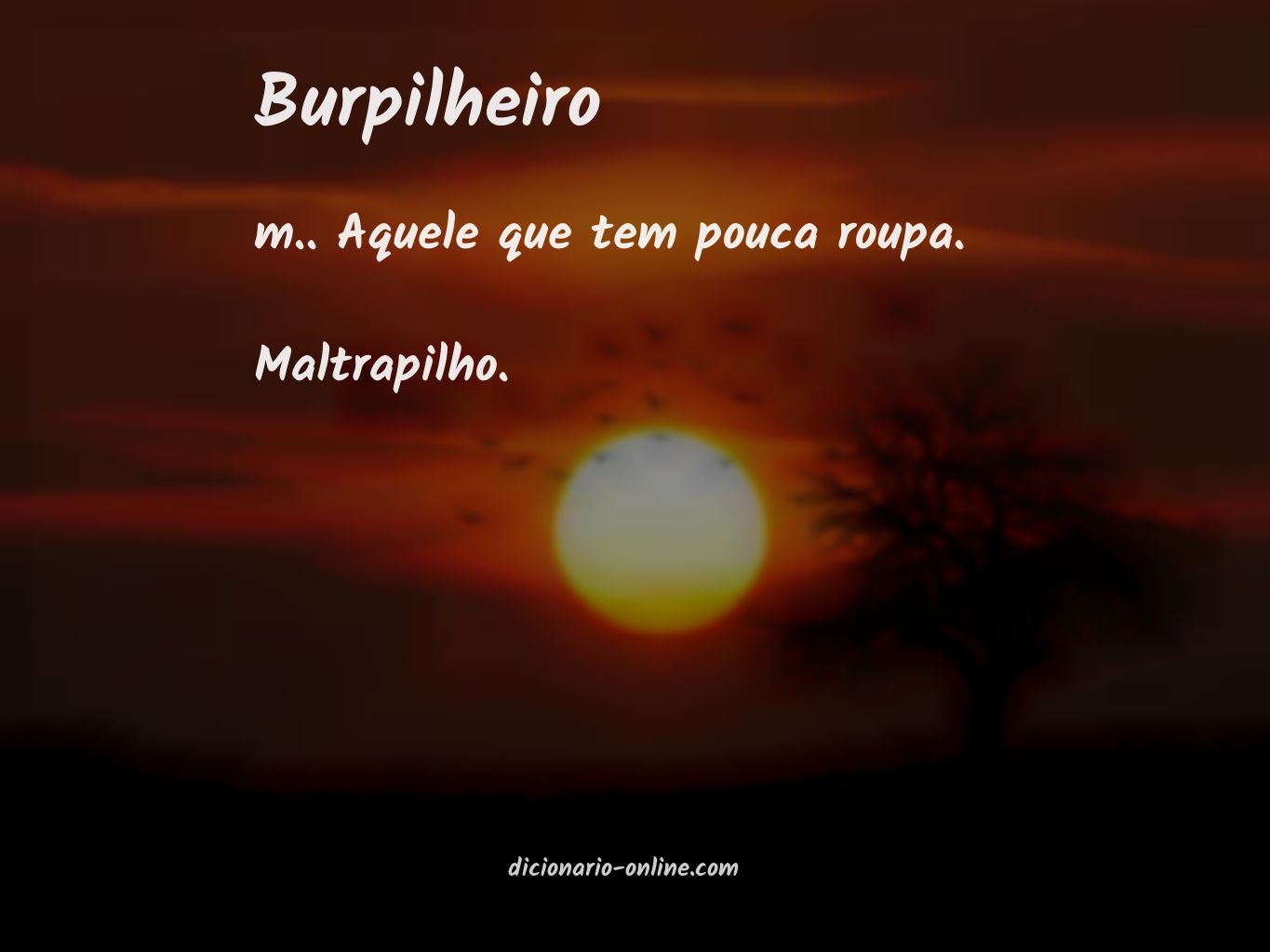 Significado de burpilheiro