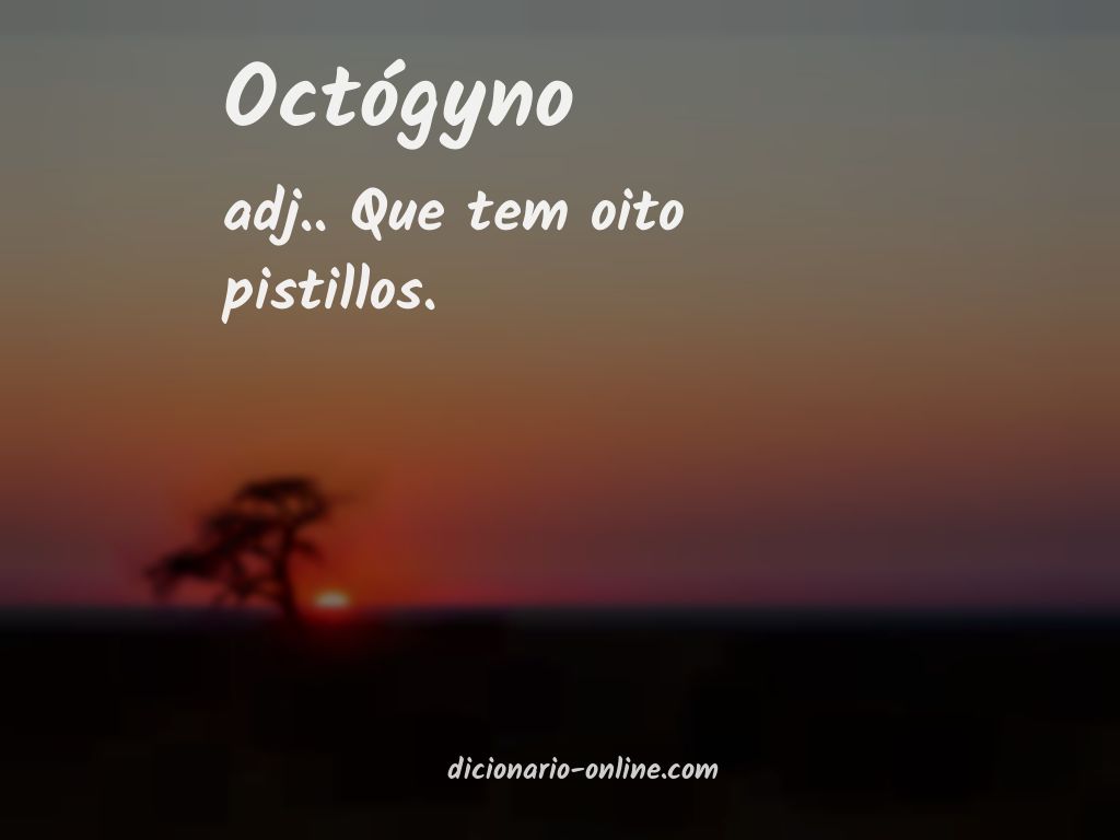 Significado de octógyno