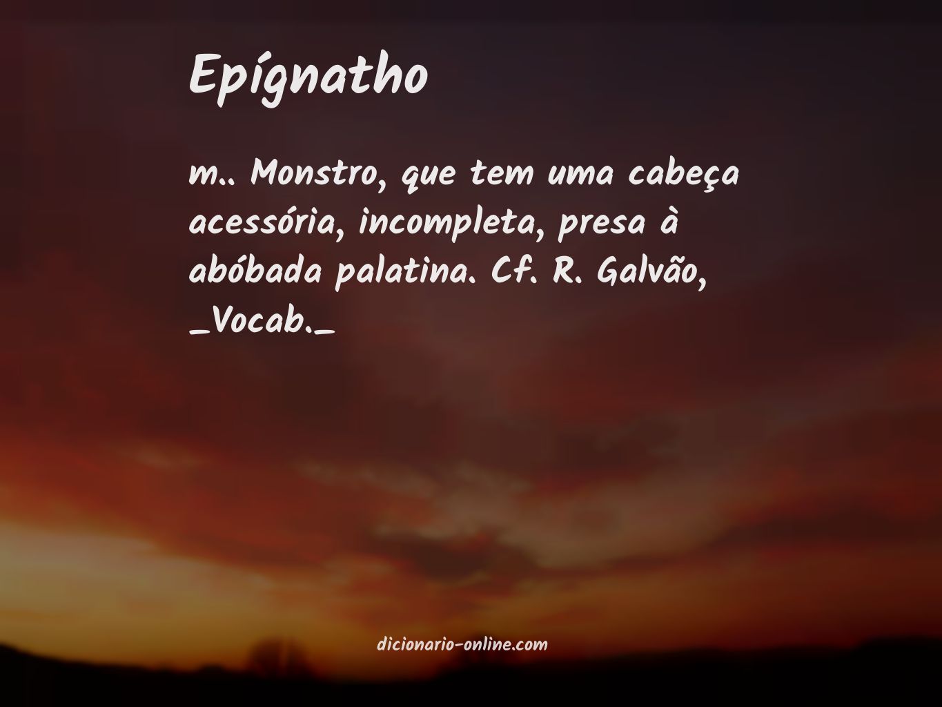 Significado de epígnatho