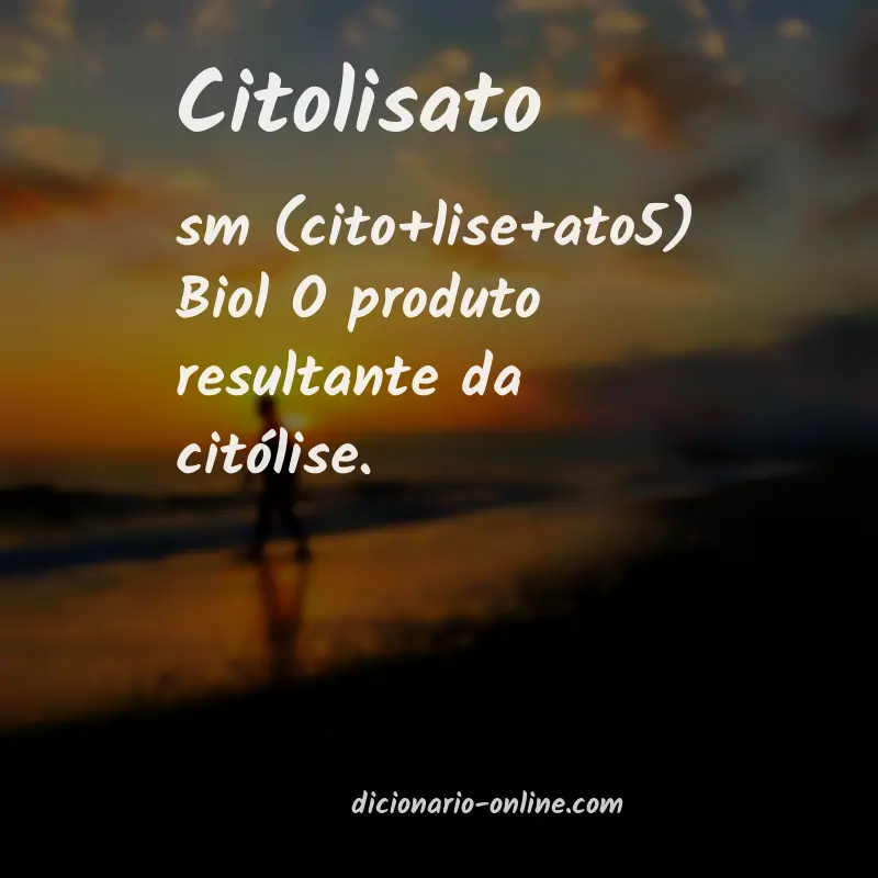 Significado de citolisato