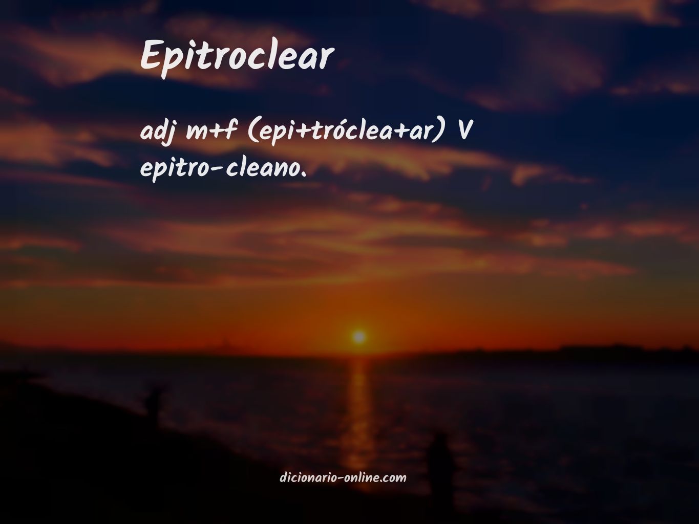 Significado de epitroclear