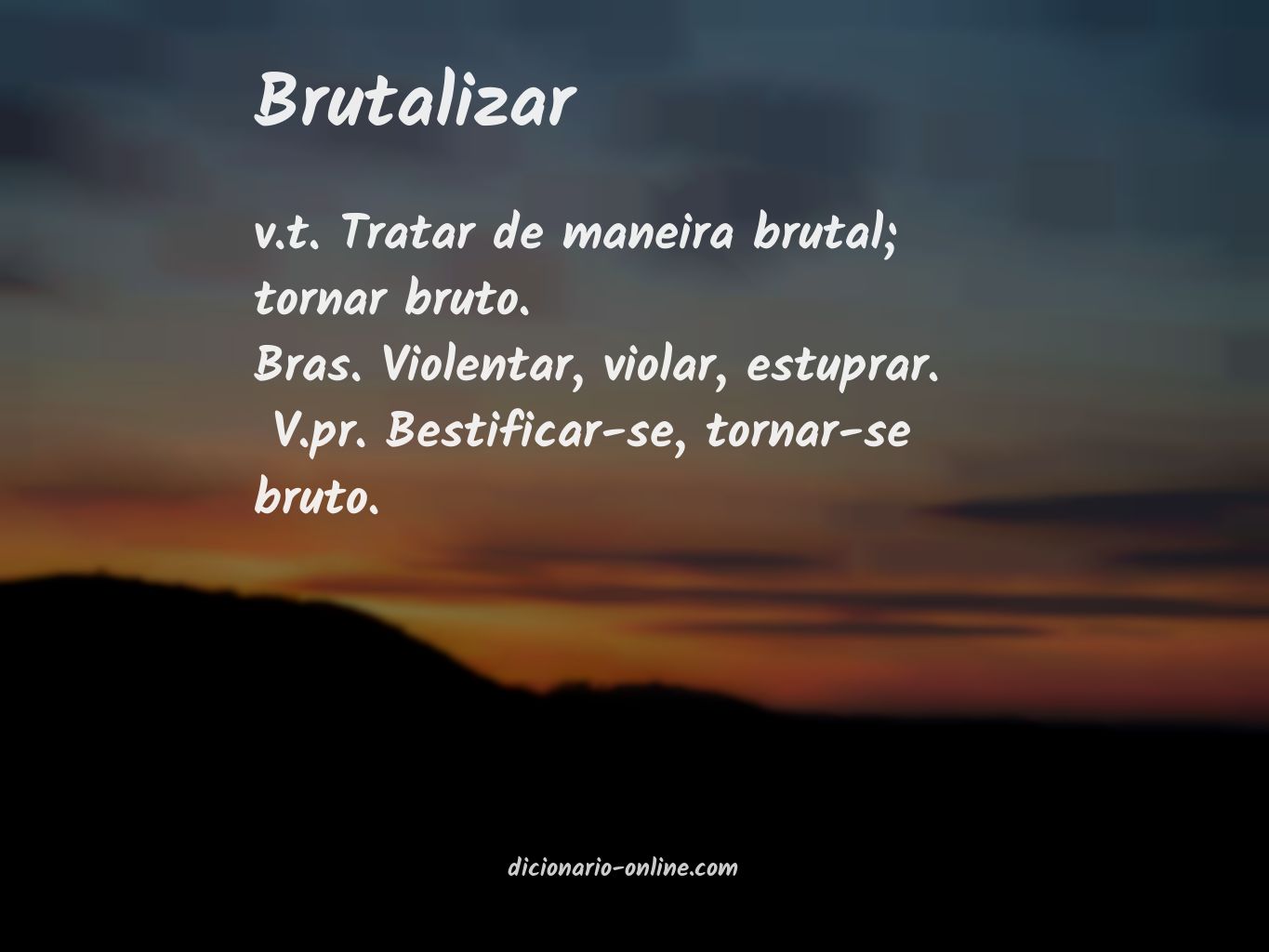 Significado de brutalizar