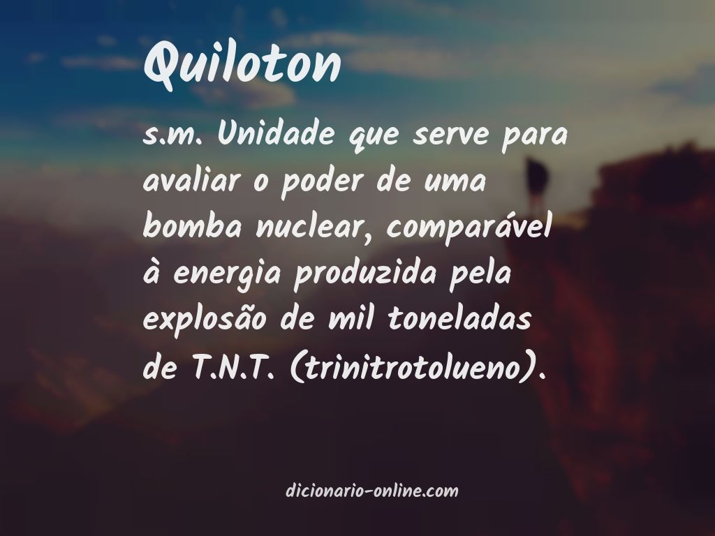 Significado de quiloton