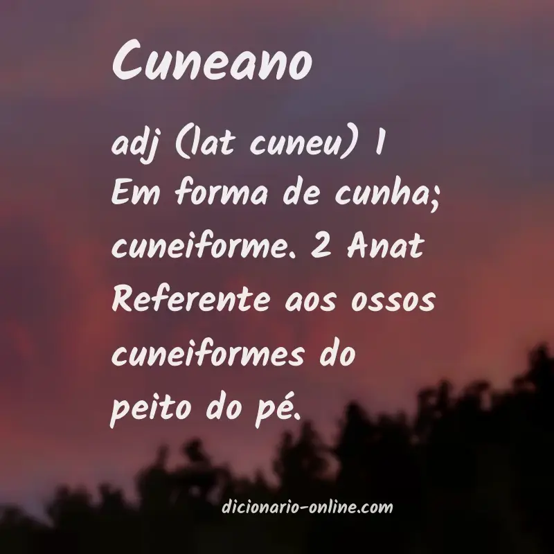 Significado de cuneano