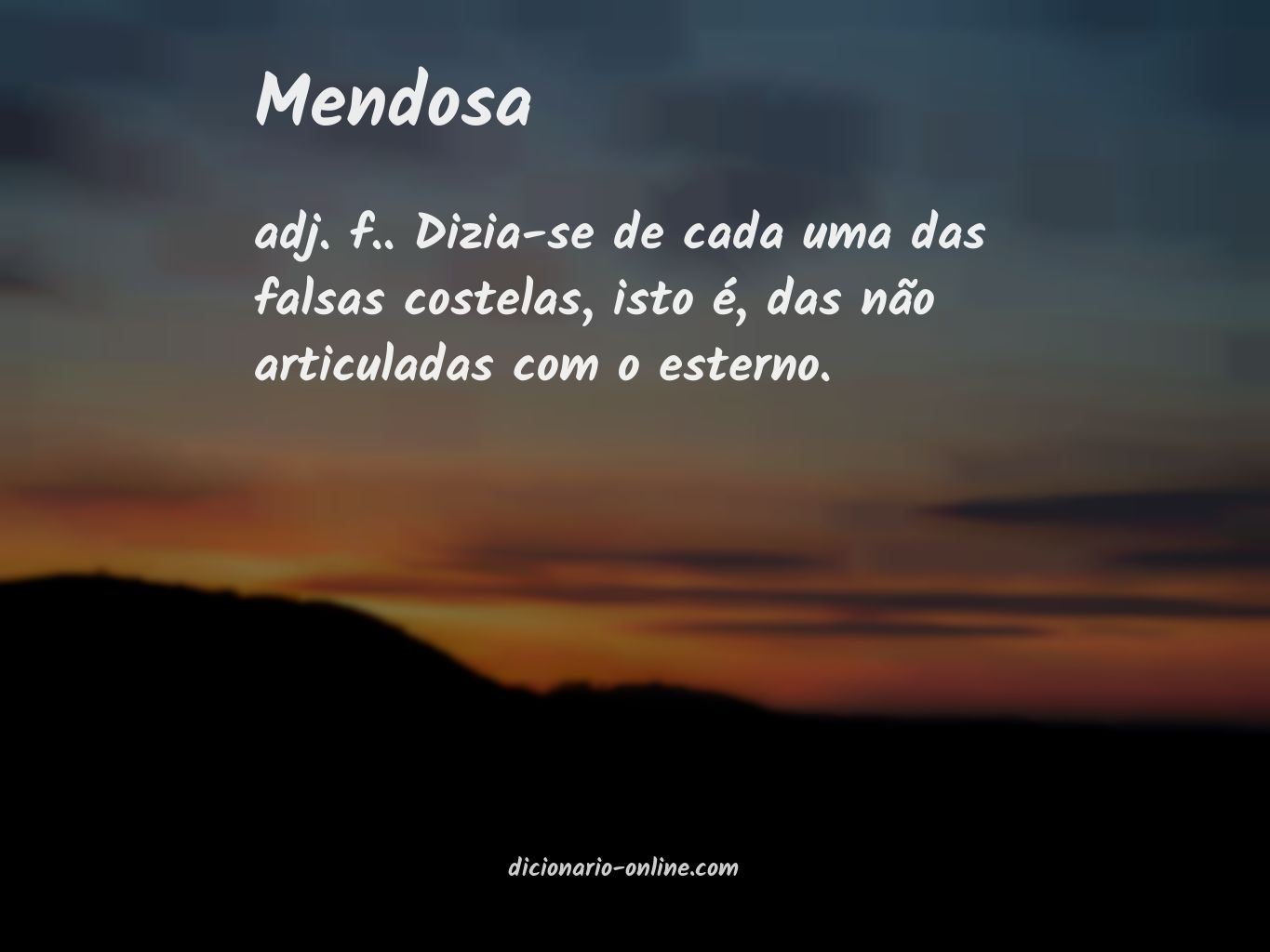 Significado de mendosa