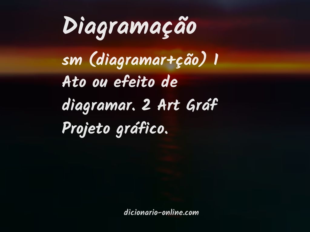 Significado de diagramação