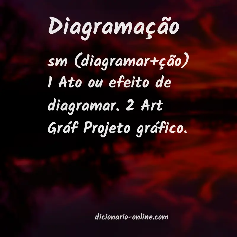 Significado de diagramação