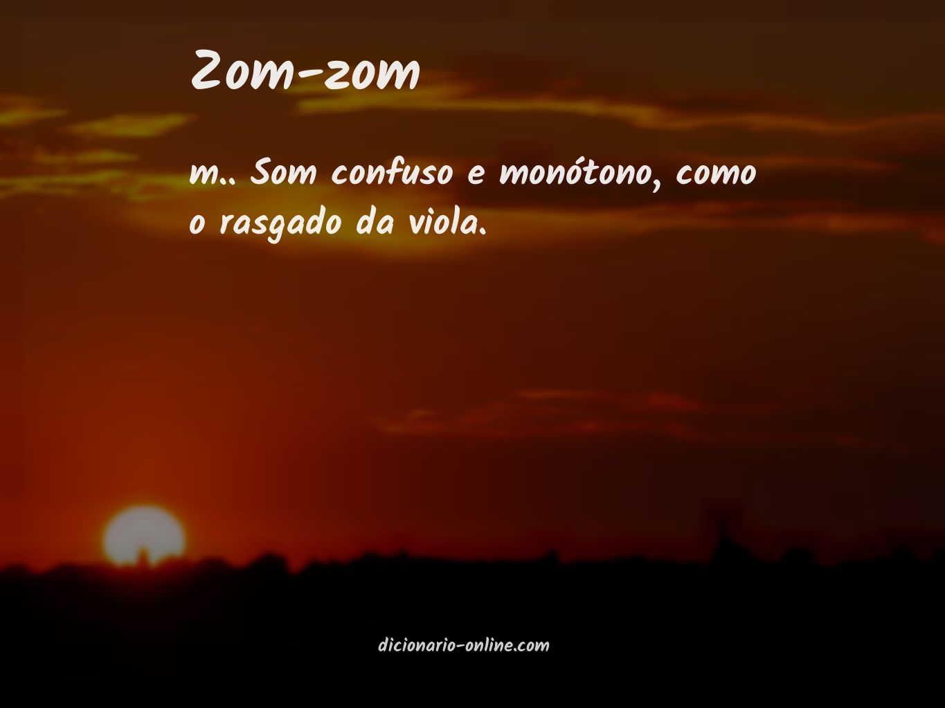 Significado de zom-zom