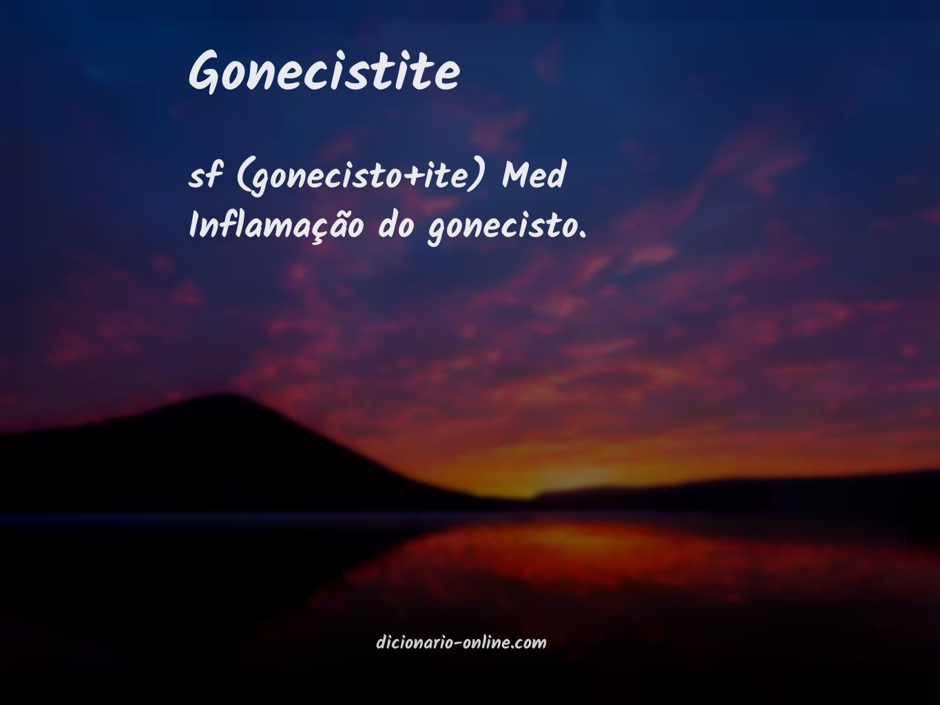 Significado de gonecistite