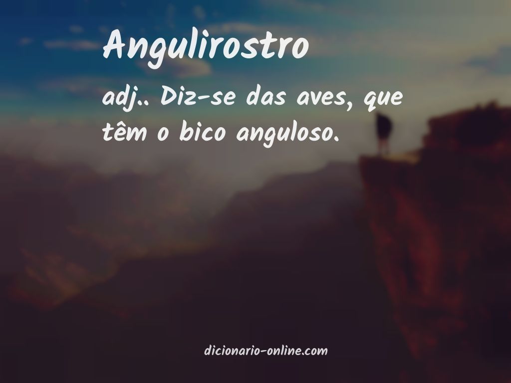 Significado de angulirostro