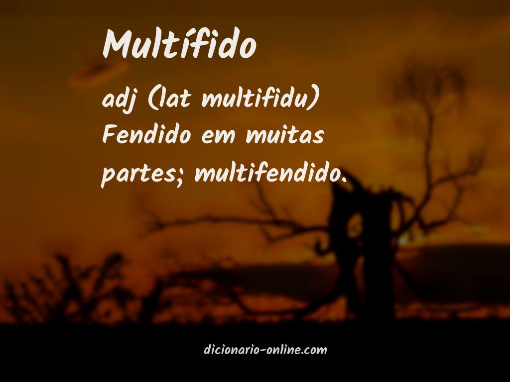 Significado de multífido