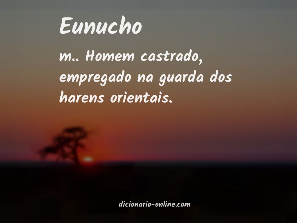 Significado de eunucho