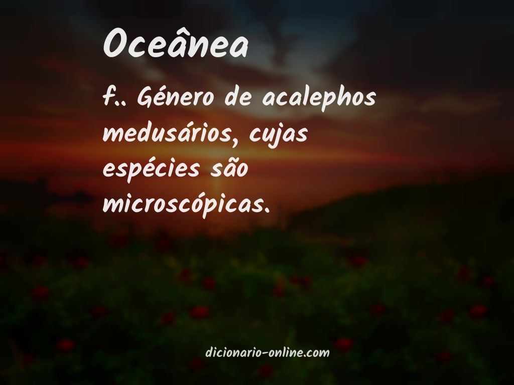 Significado de oceânea