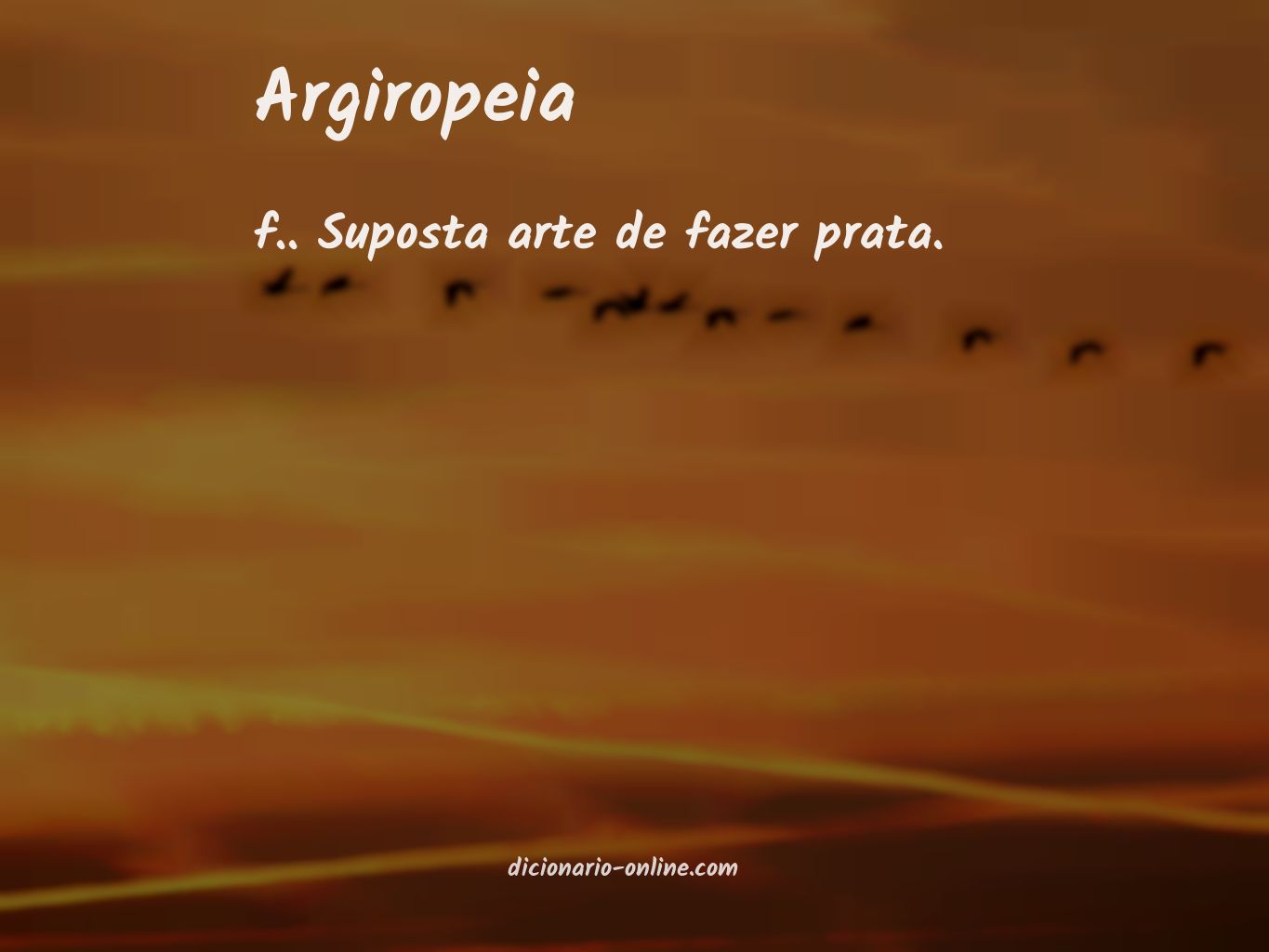 Significado de argiropeia