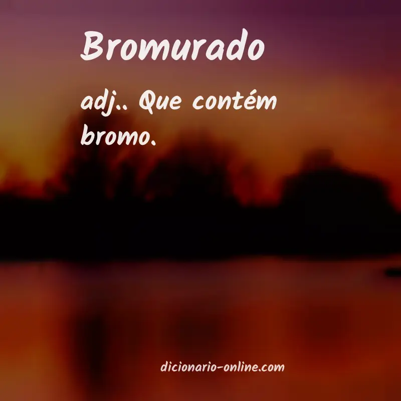 Significado de bromurado