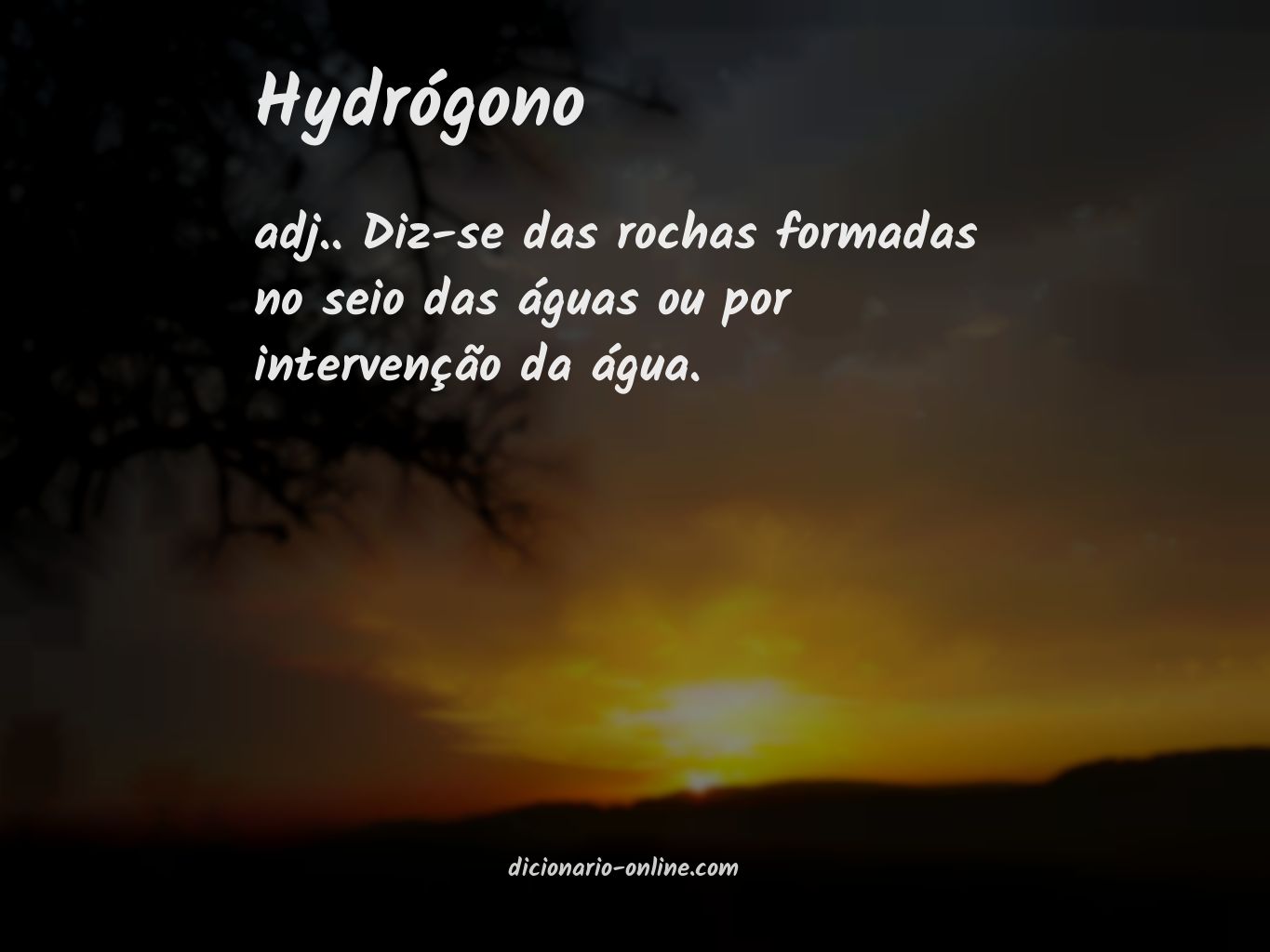 Significado de hydrógono