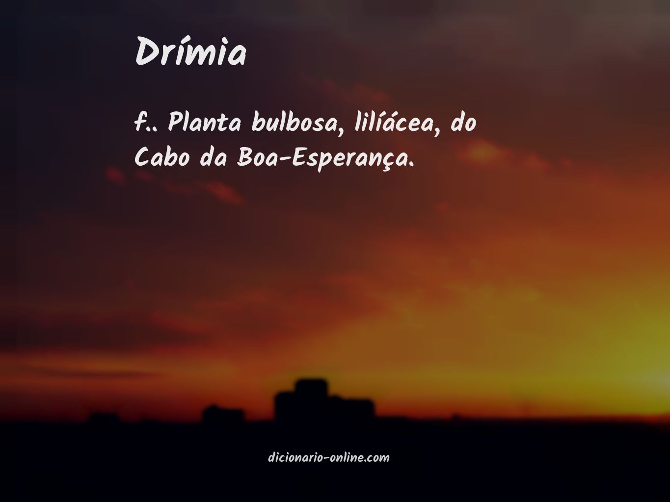 Significado de drímia