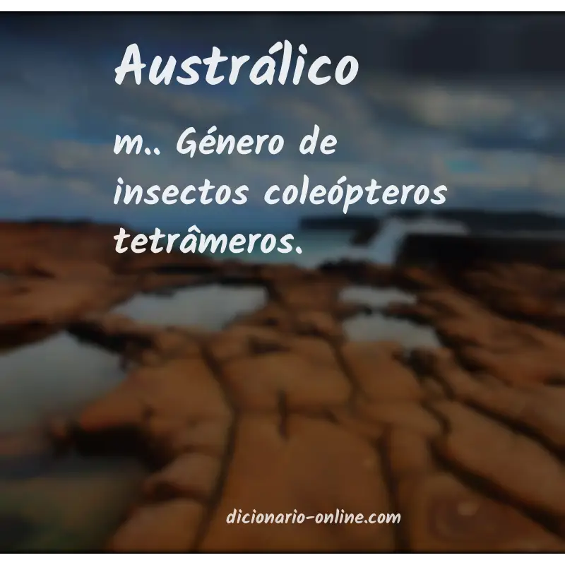 Significado de austrálico