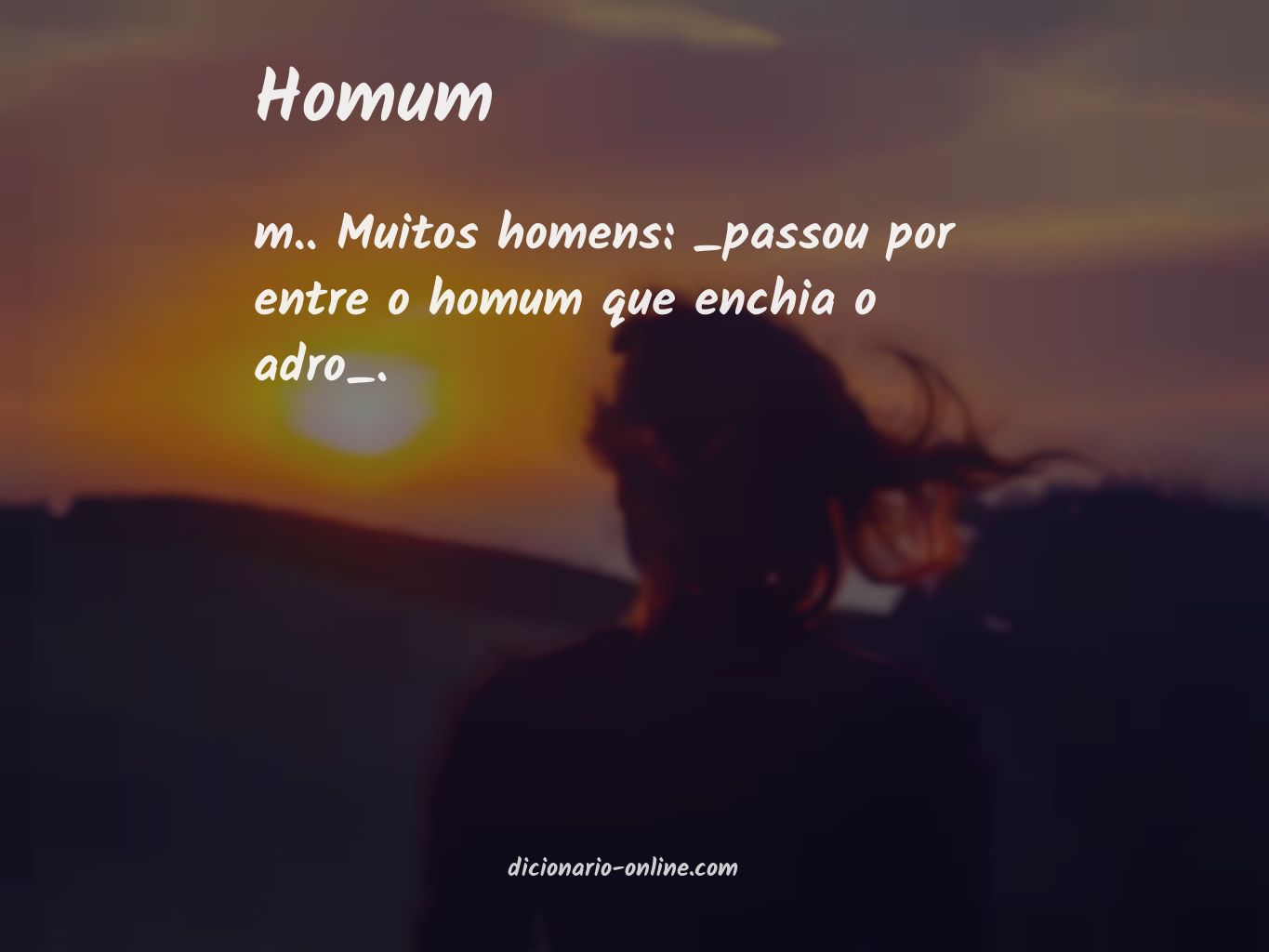 Significado de homum