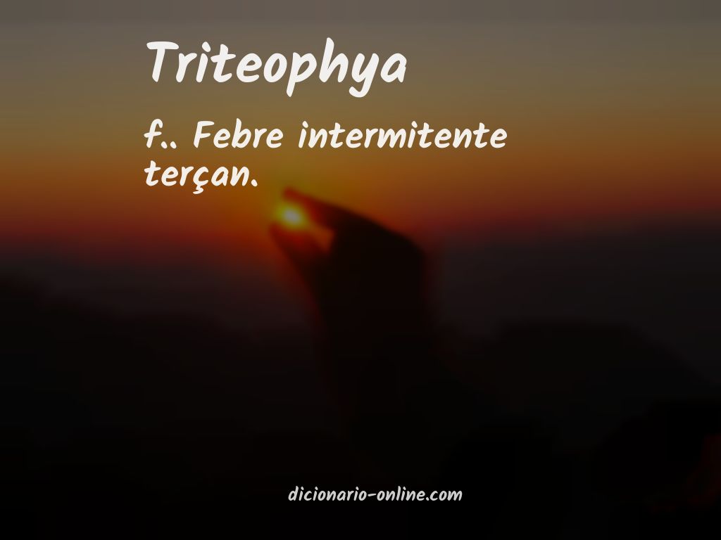 Significado de triteophya