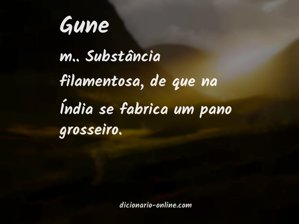 Significado de gune