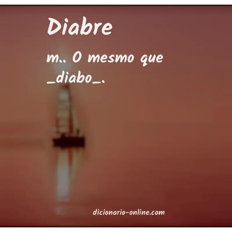Significado de diabre