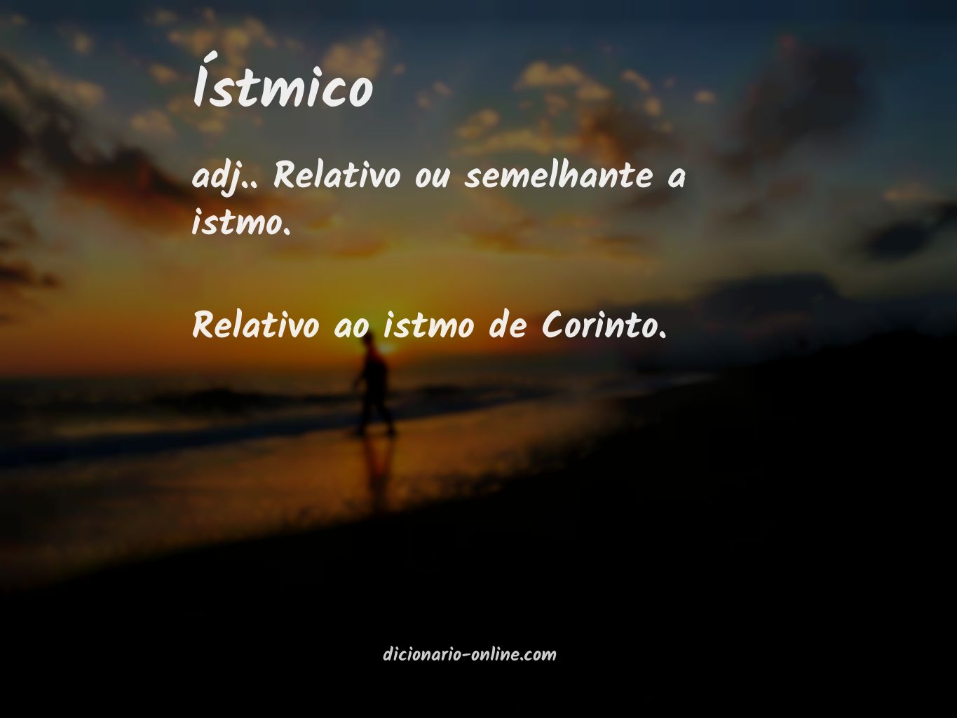 Significado de ístmico