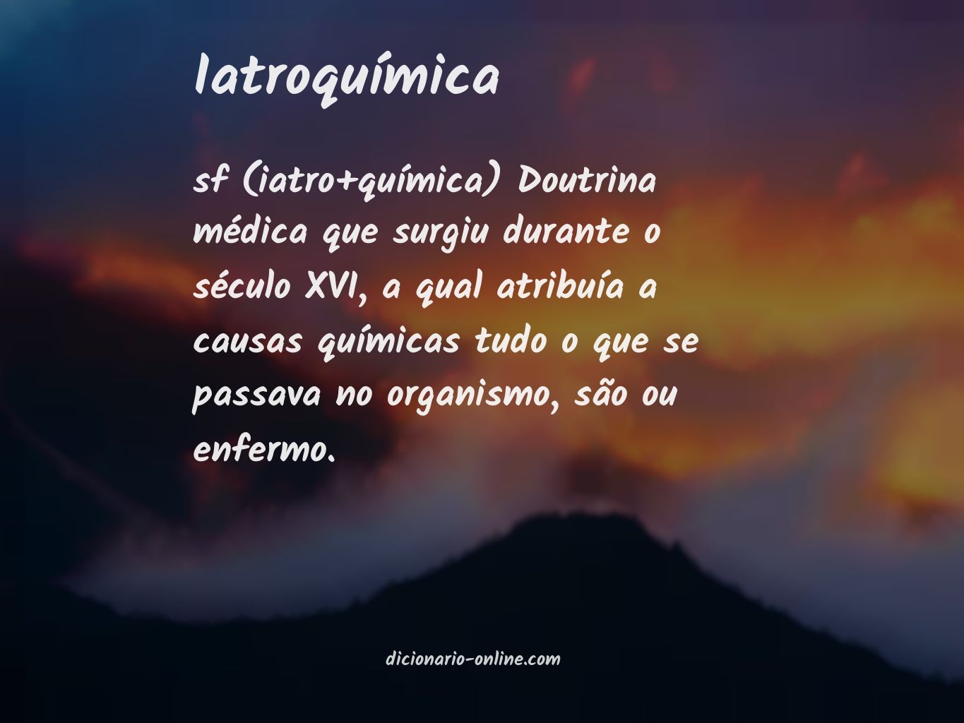 Significado de iatroquímica