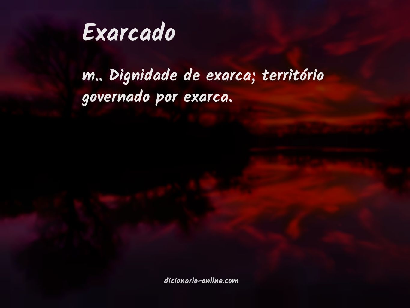 Significado de exarcado