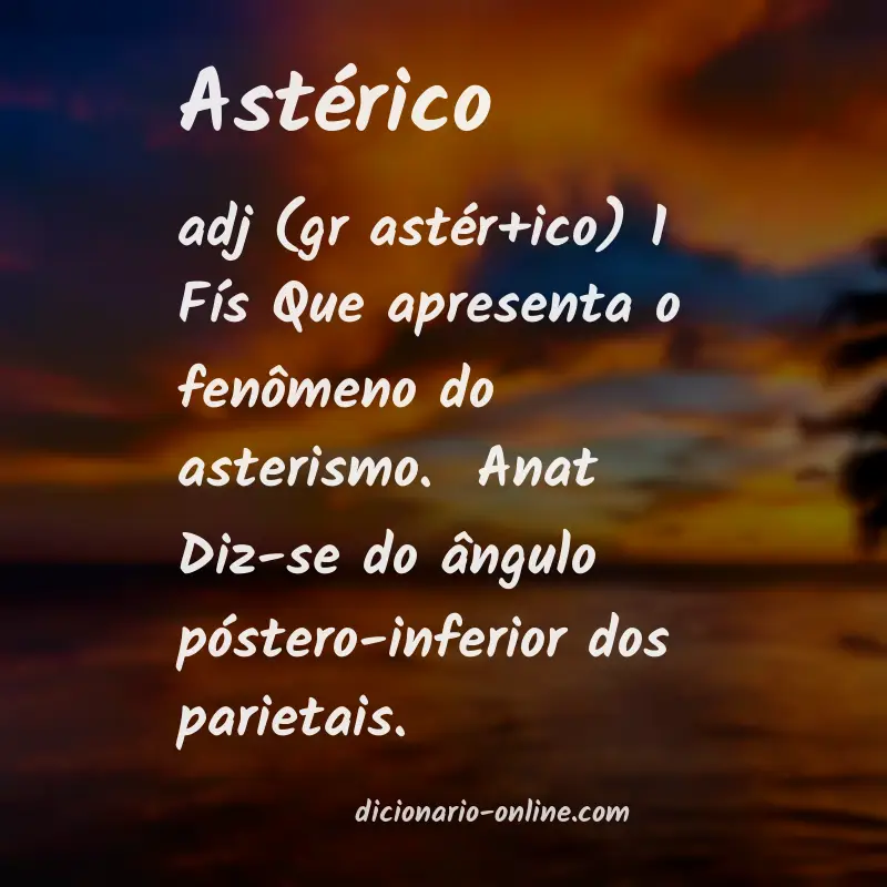Significado de astérico