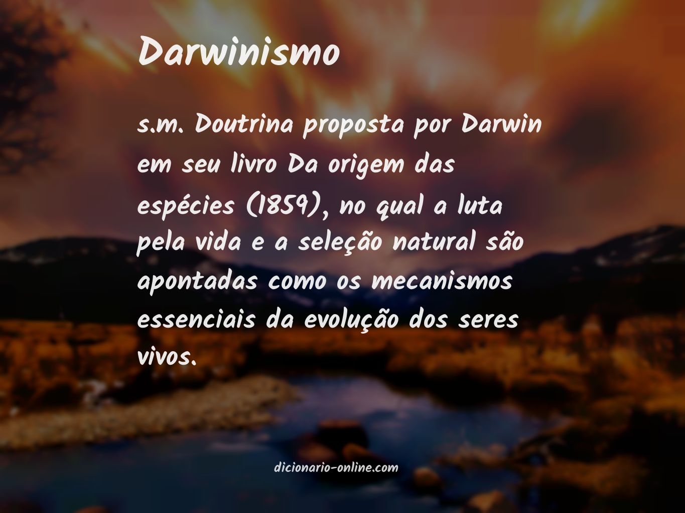 Significado de darwinismo