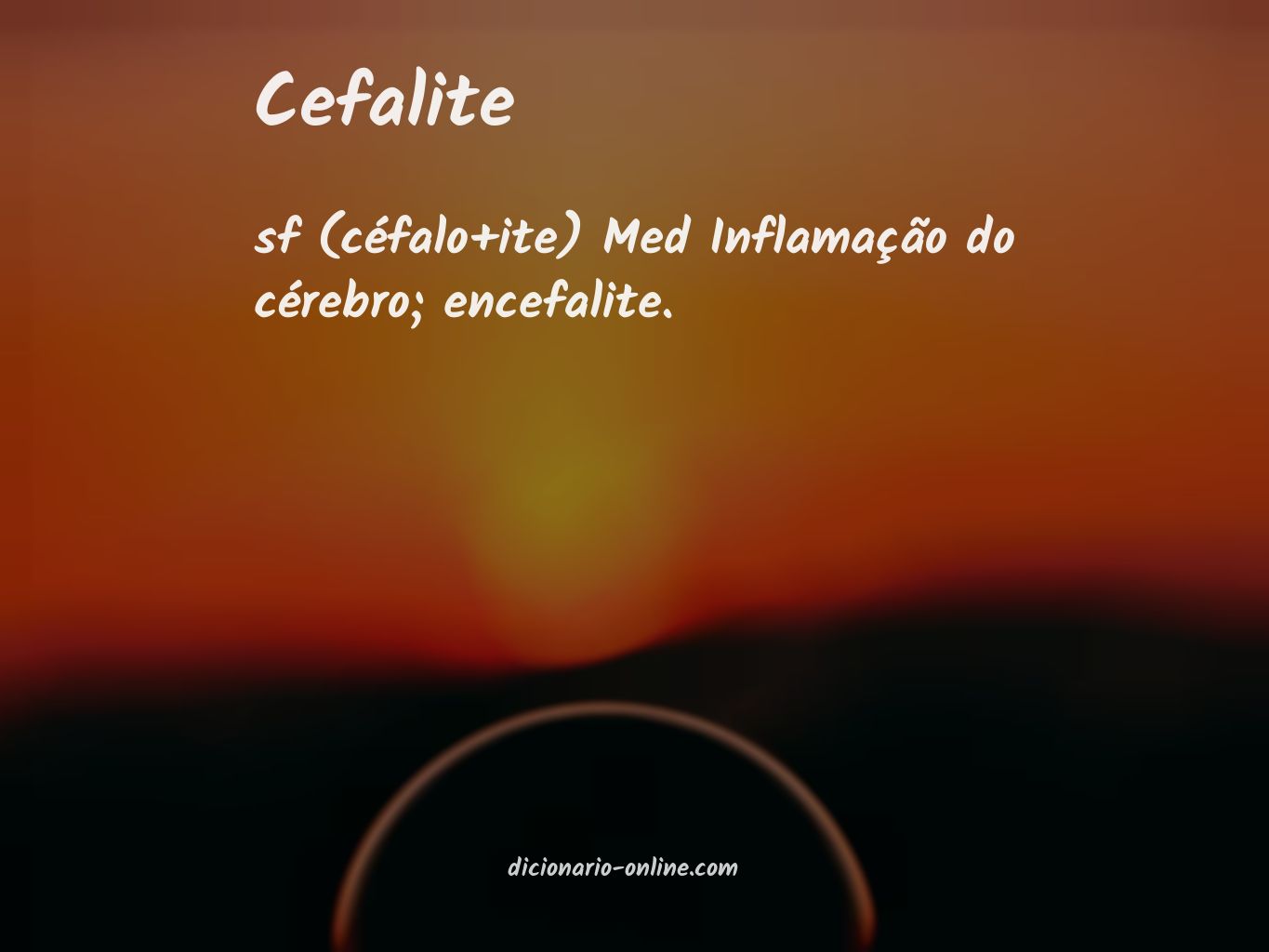 Significado de cefalite